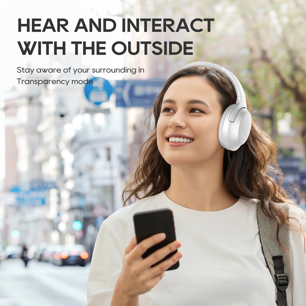 NiceComfort 45-Active Noise Cancelling Headphones with Transparency Mode